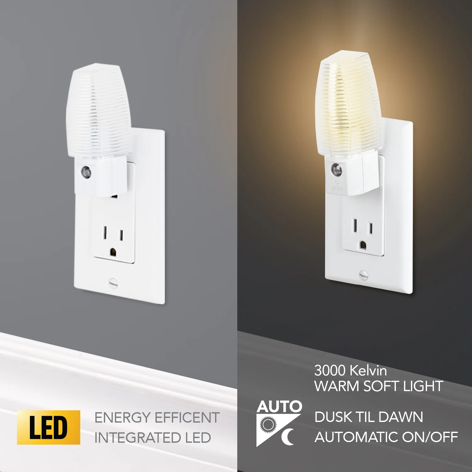 LED Dusk To Dawn Automatic Night Light – White - Image 2