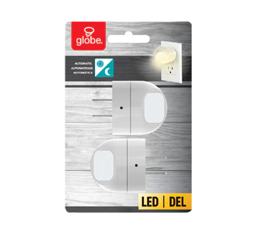 LED Swivel Dusk To Dawn Automatic Night Light – 2 Pack