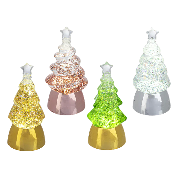 Light Up Mini LED Ombre Shimmer Tree – Assorted Colors – Each Sold Separately