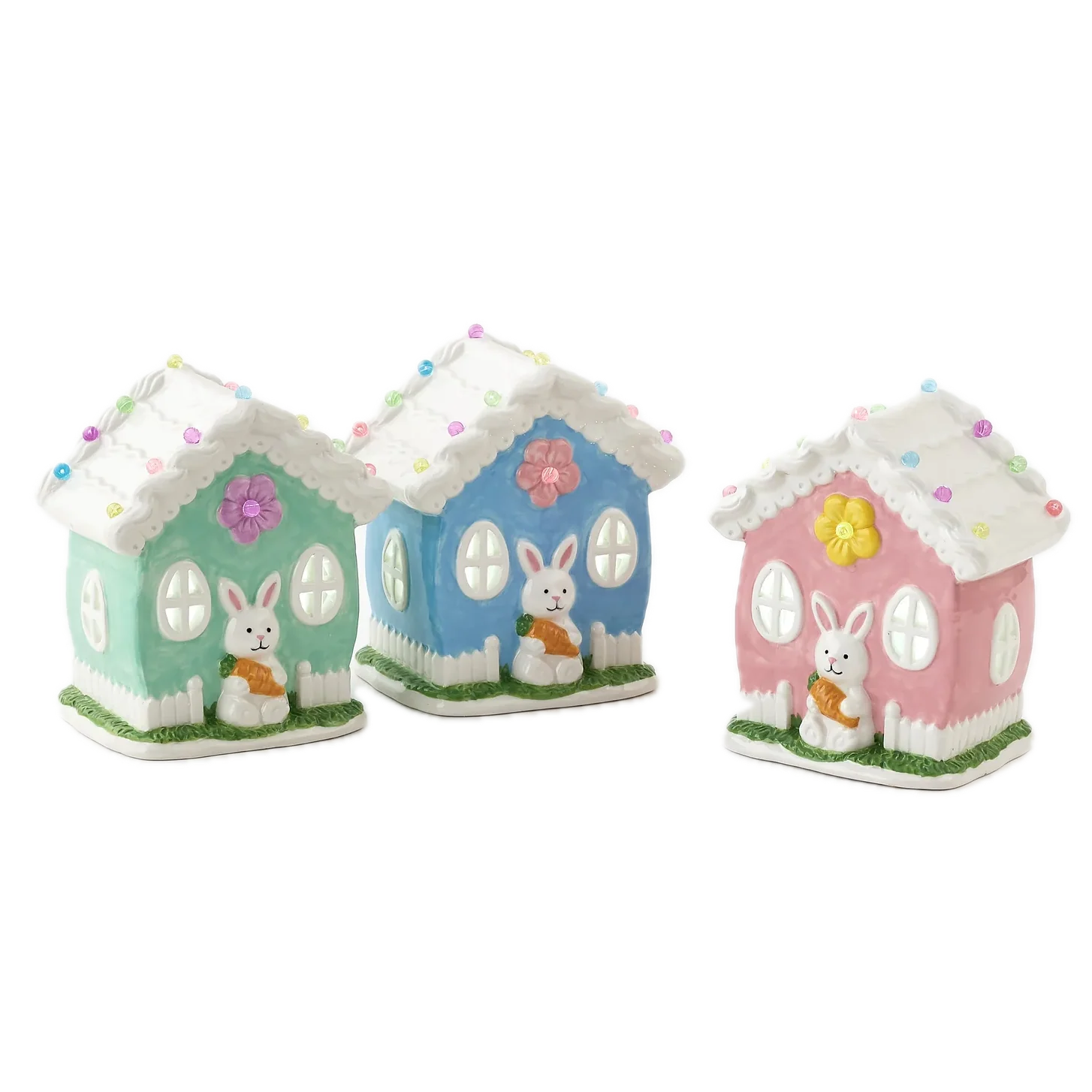 Lit Easter House – Assorted Colors – Each Sold Separately