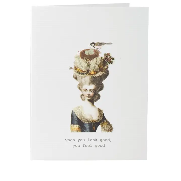 Look Good Feel Good Glitter Greeting Card – 3.5" x 5"