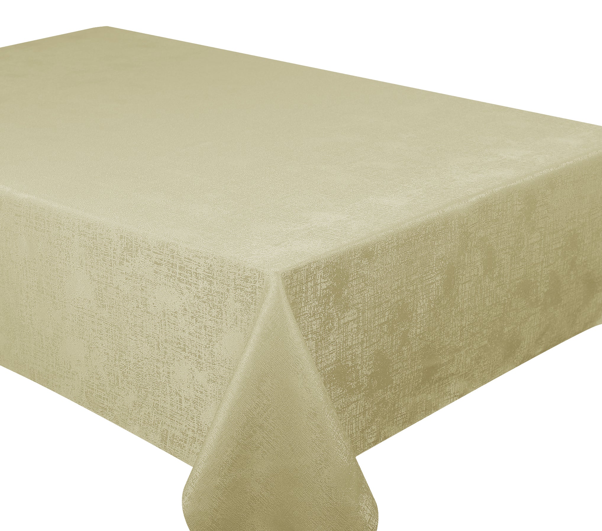 Looks & Feels Like Silk Polyester Table Cloth – Gold Glimmer – 60"x 90"