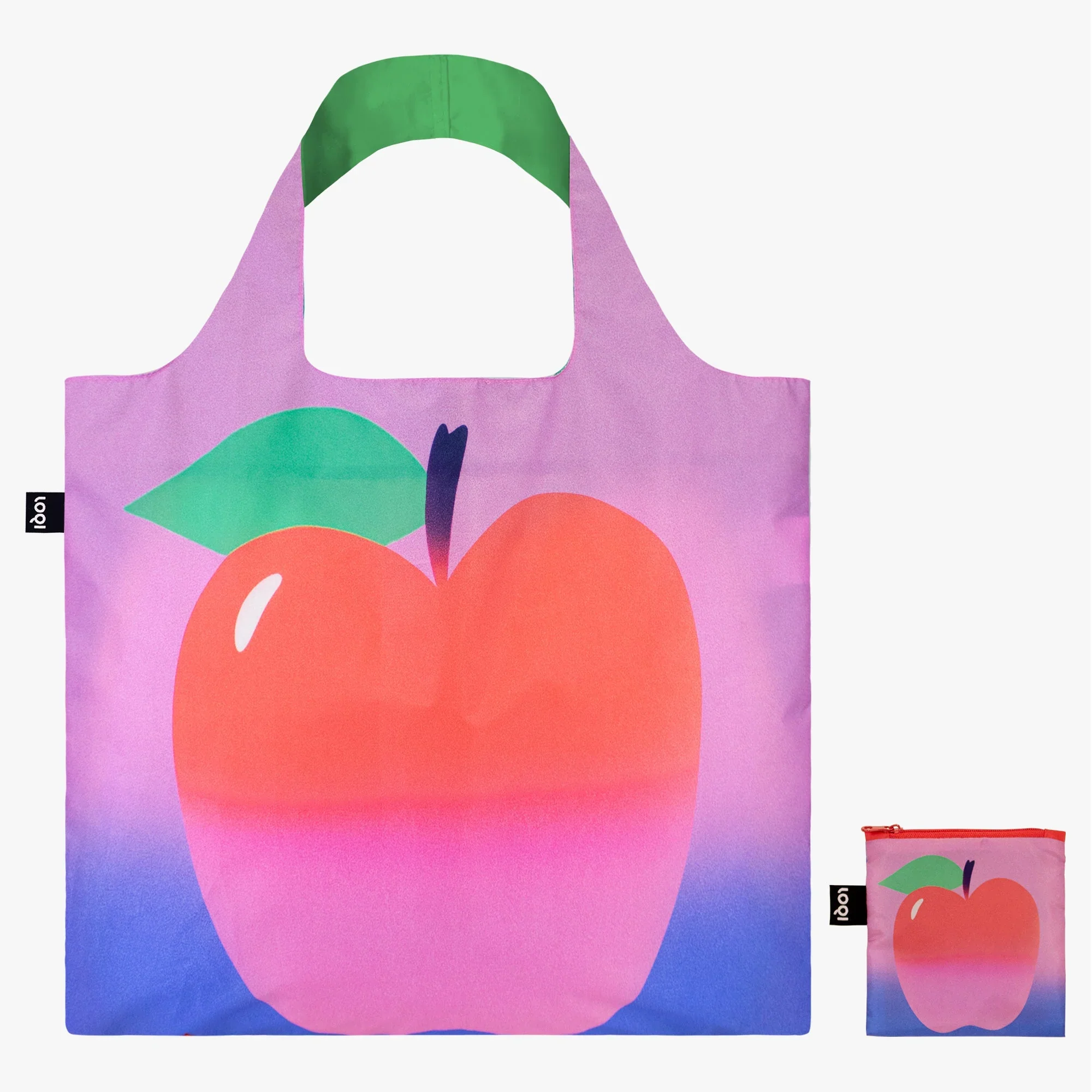LOQI Reusable Tote Bag – Ana Popescu – Apple - Image 2