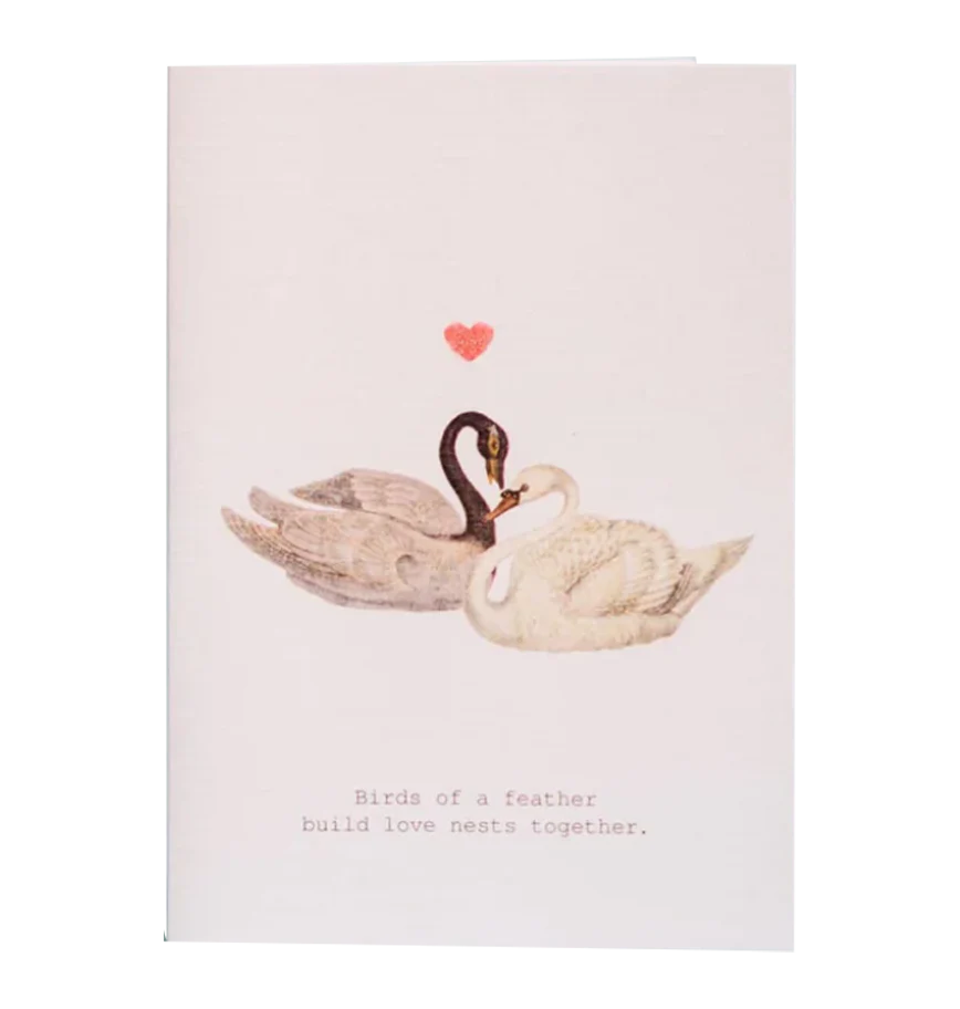 Love Nest Glitter Greeting Card – 3.5" x 5"