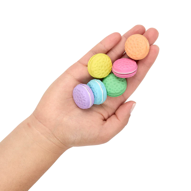 Macarons Vanilla Scented Erasers – Set of 6 - Image 3