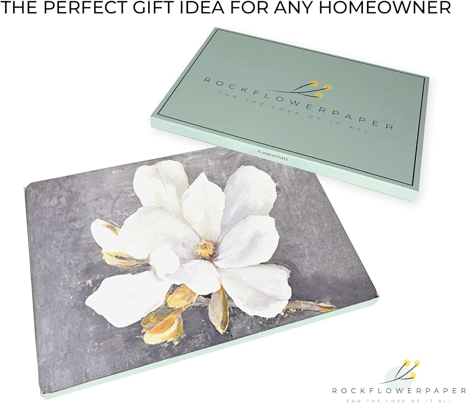 Magnolia Art Hardboard Placemats – Boxed 4 Pack - Image 3