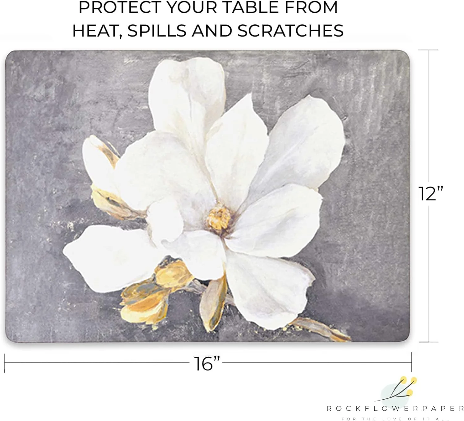 Magnolia Art Hardboard Placemats – Boxed 4 Pack - Image 4