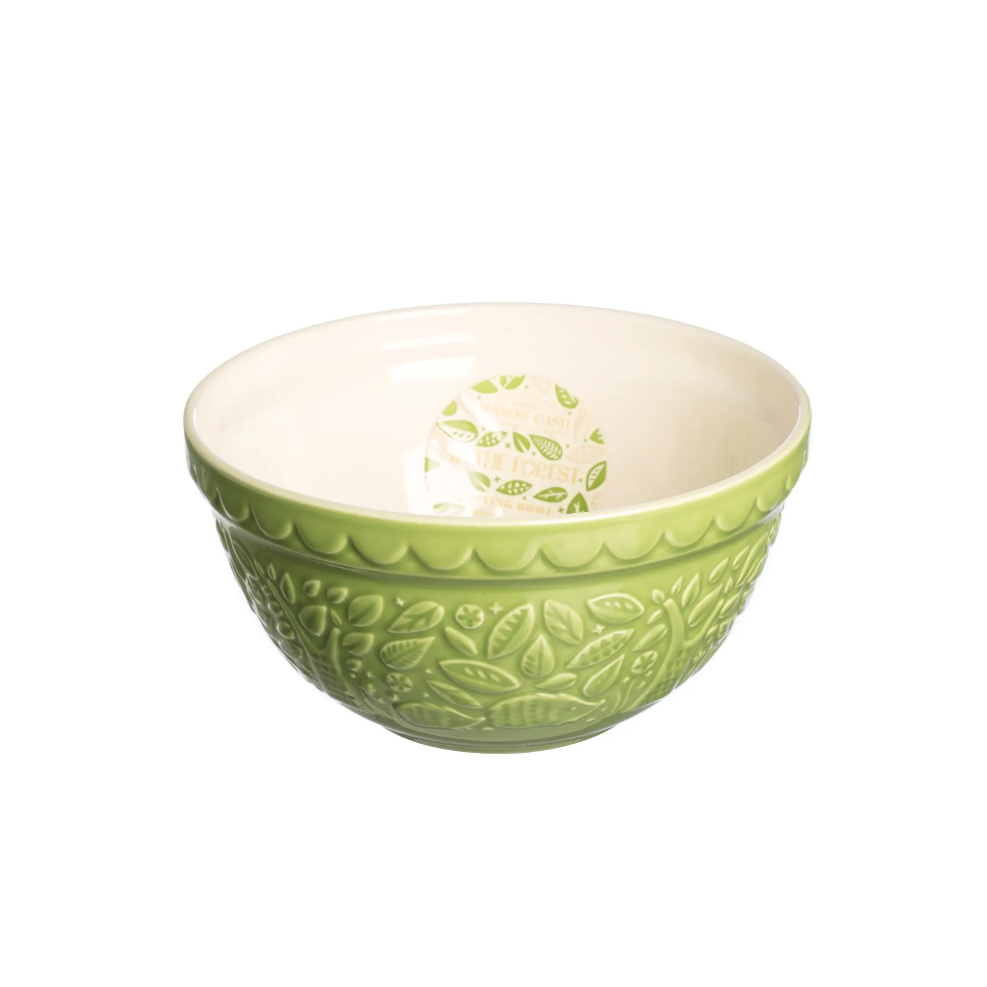 Mason Cash Ceramic Mixing Bowl – "In The Forest" – Hedgehog Green - 8.27"dia. x 4" - Image 2