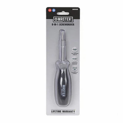 Master Mechanic Cushion Handle 6-In-1 Screwdriver