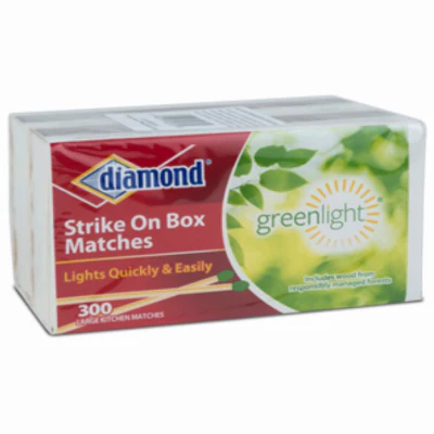 Diamond Greenlight 300 Count 2 Pack Matches