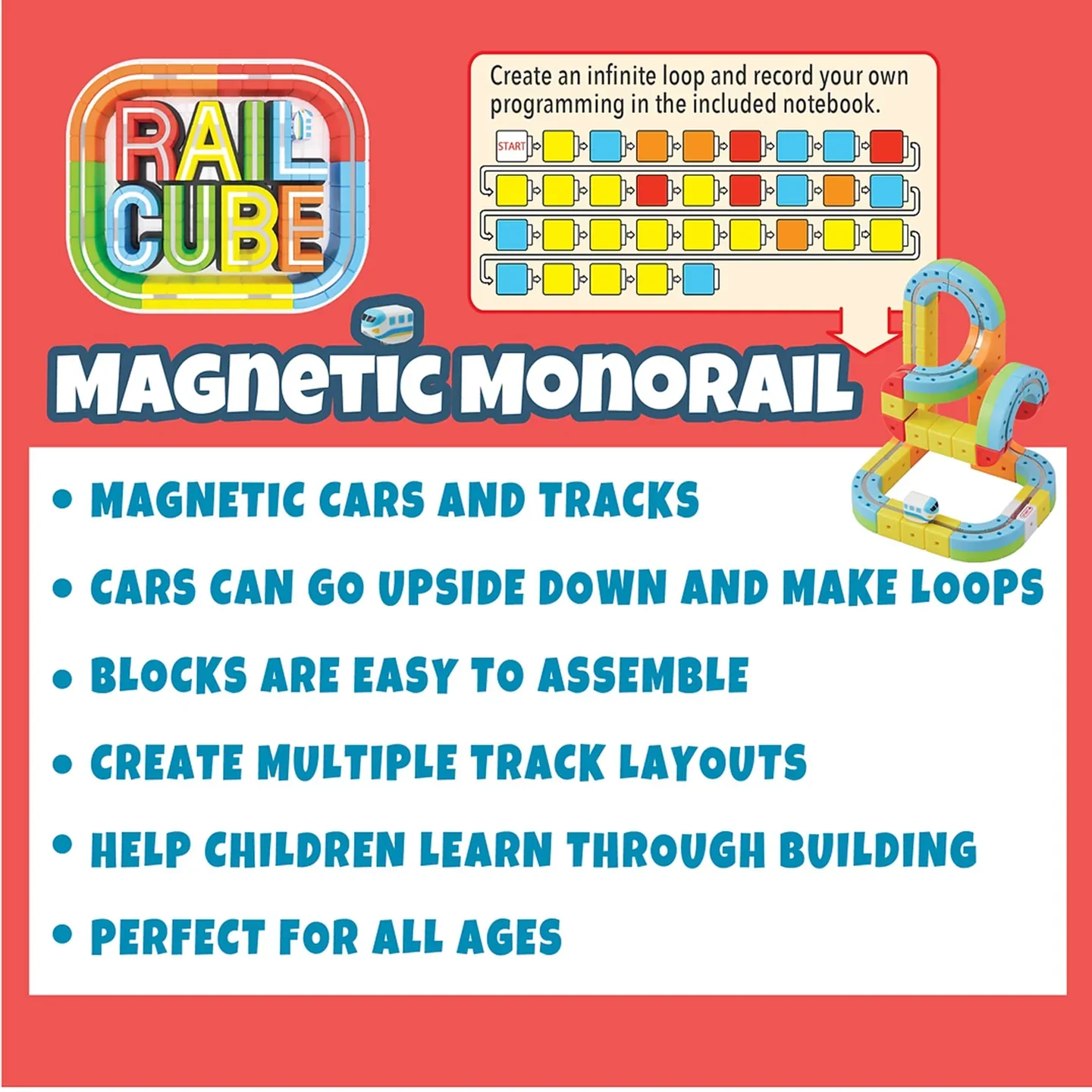 Meekins Rail Cube Magnetic Monorail Deluxe Set - Image 7