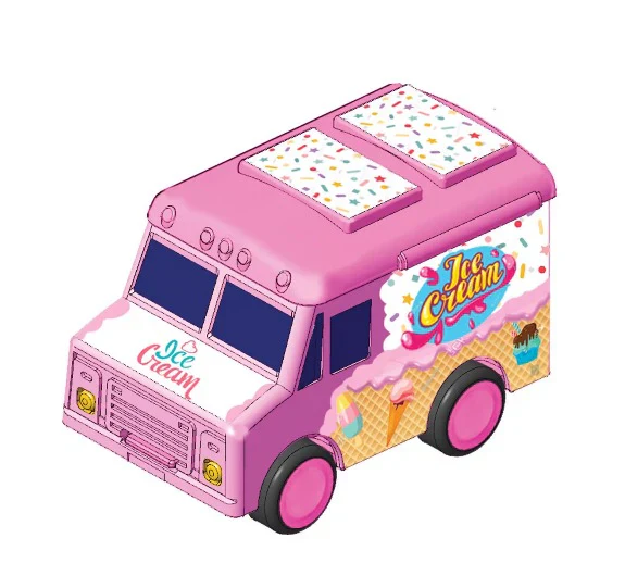 Micro Town Munchie-Mobiles Die-Cast Vehicles – Pack of 4 - Image 4