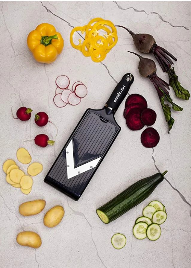 Microplane Adjustable V-Blade Mandoline Food Slicer with Julienne - Image 2