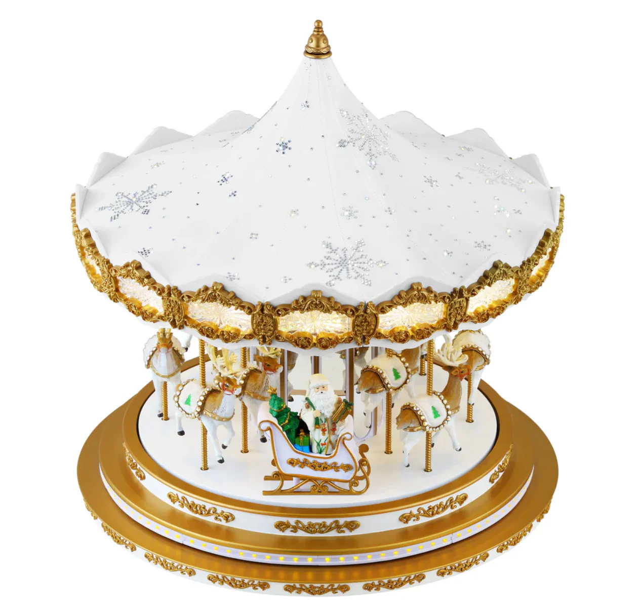 Mr. Christmas 90th Anniversary Collection - Animated & Musical Crystal Carousel - Image 3