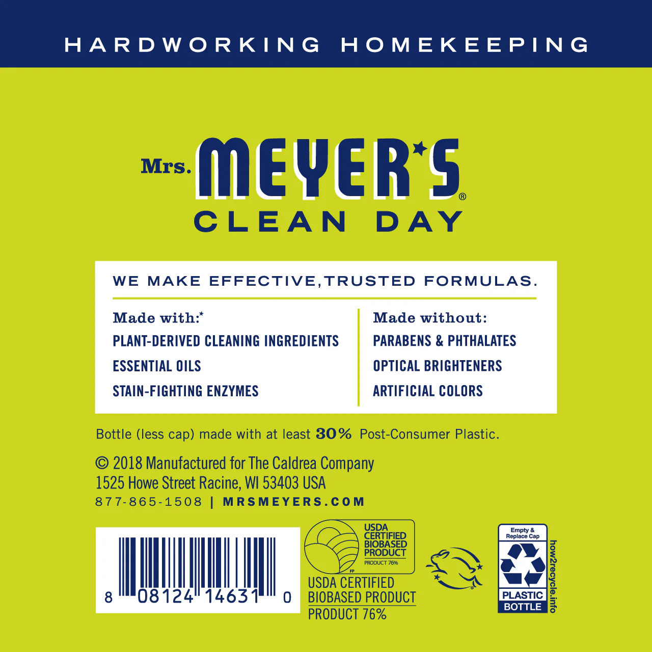 Mrs. Meyer's Lemon Verbena Laundry Detergent – 64oz - Image 2