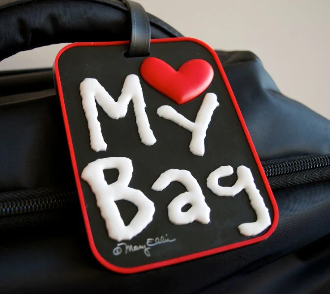 My Bag 3D Black Luggage Tag - Image 2
