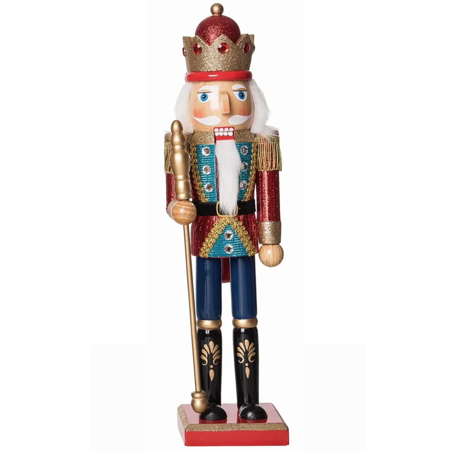 Natural Wood Glitz & Glam Nutcracker Figurines – Assorted – Sold Individually - Image 4