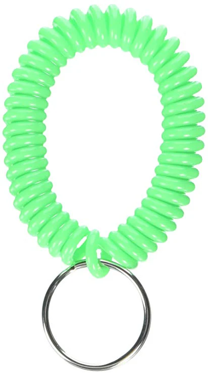 Neon Split-Ring Coiled Keychain - Image 2