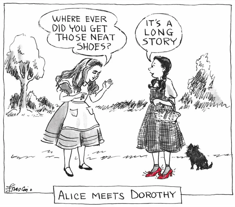 New Yorker Cartoon Mug - Alice Meets Dorothy - Image 2