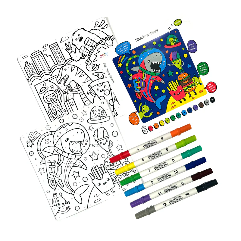 Ooly Colortopia Color By Number Paint Marker Kit - Epic Adventures - Image 2