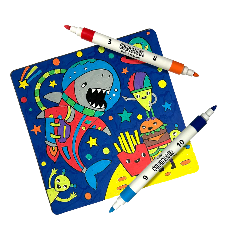 Ooly Colortopia Color By Number Paint Marker Kit - Epic Adventures - Image 4