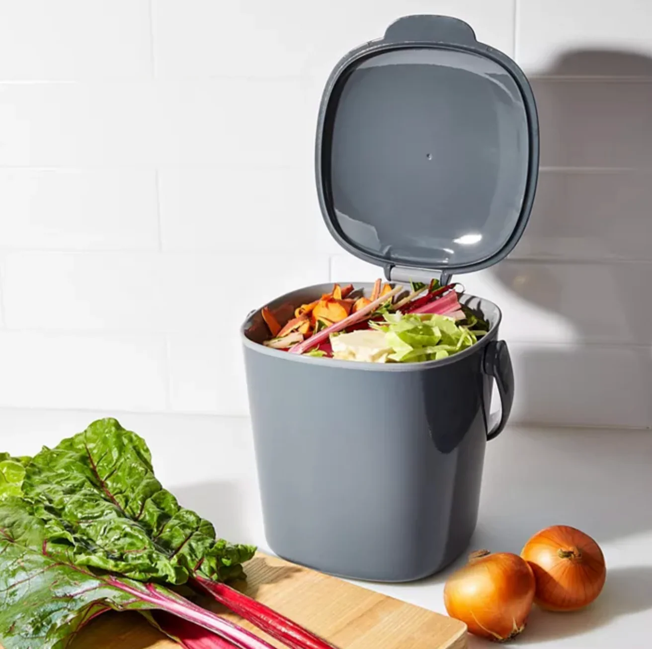 OXO Easy Clean Compost Bin – 0.75 Gallon – Charcoal - Image 6