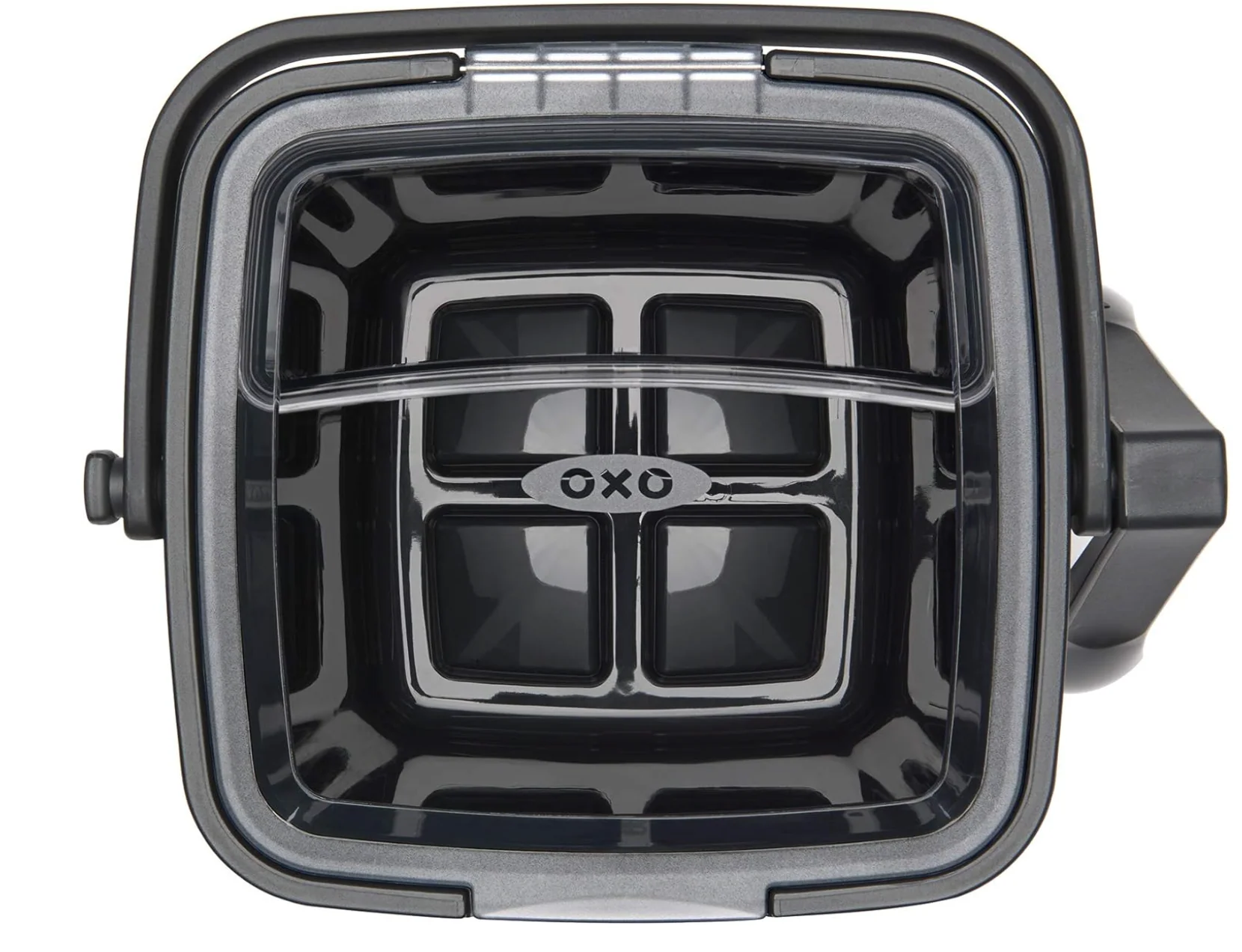 OXO Good Grips Double Wall Ice Bucket with Tongs and Garnish Tray – Grey - Image 7