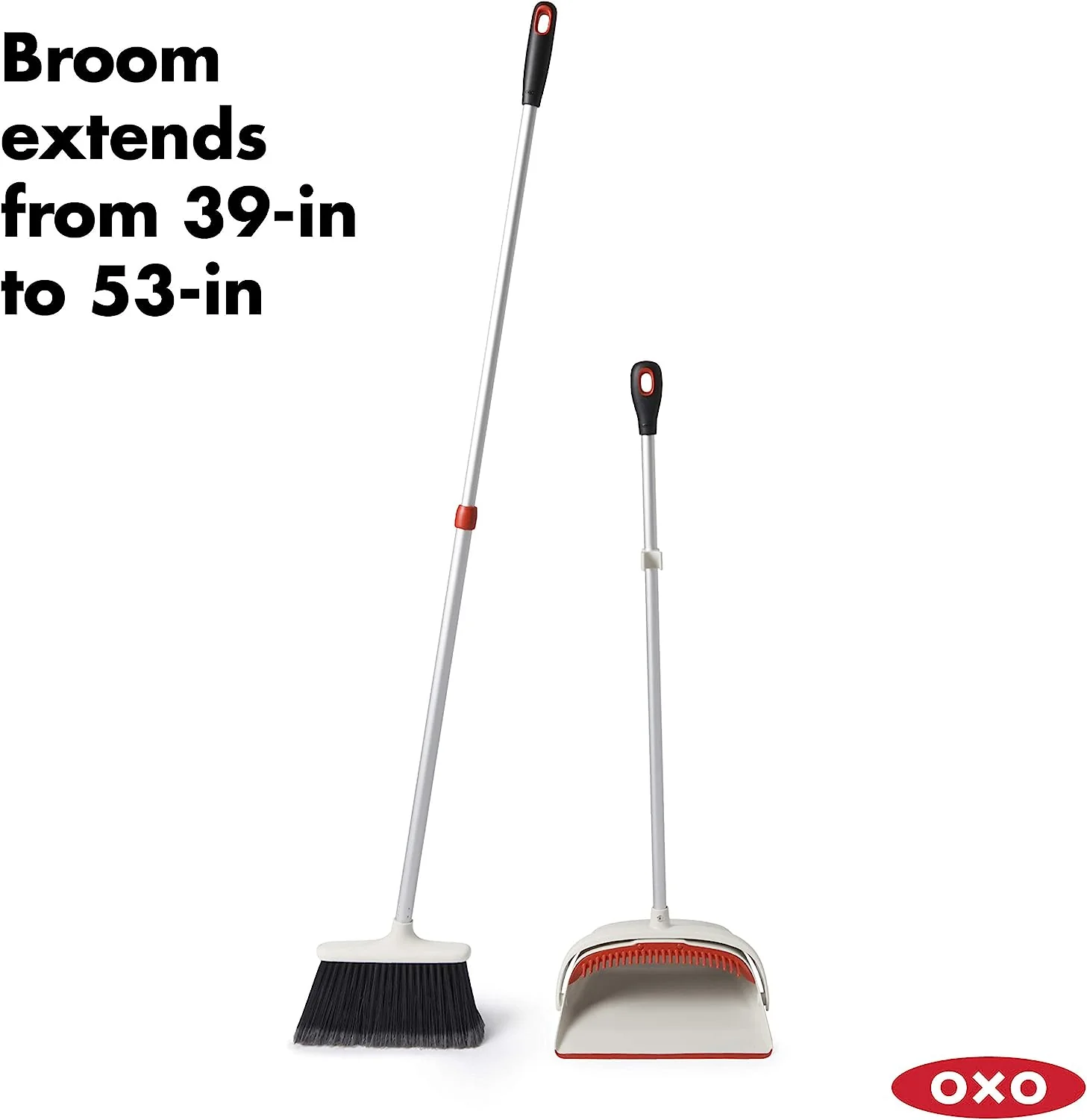 OXO Good Grips Large Sweep Set with Extendable Broom - NYC UPPER EAST SIDE DELIVERY ONLY - Image 2