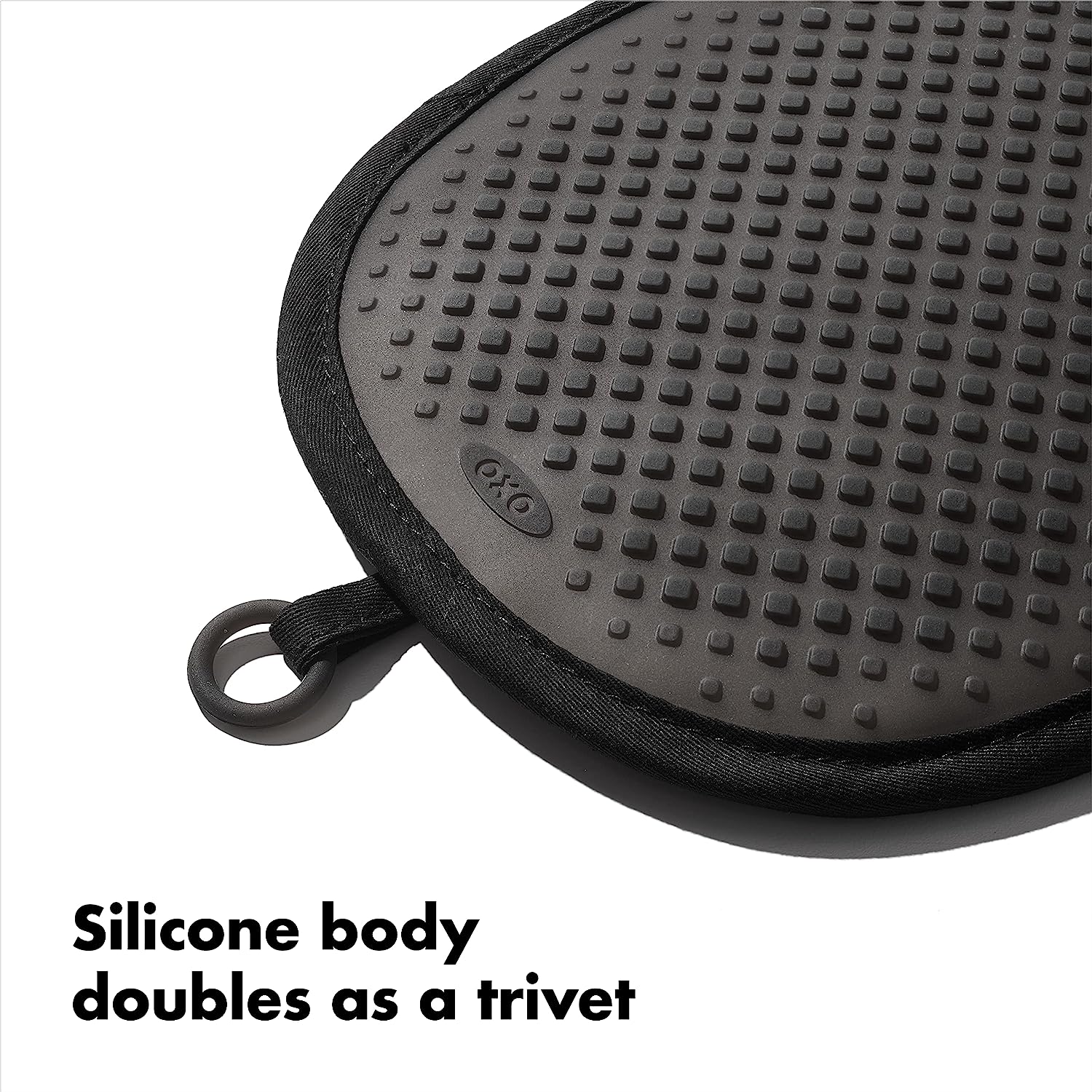 OXO Good Grips Silicone Pot Holder – Black - Image 4
