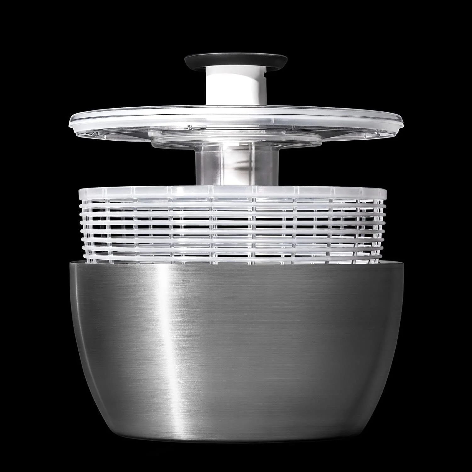 OXO Good Grips Stainless Steel Salad Spinner – 6.34 Qt. - Image 6