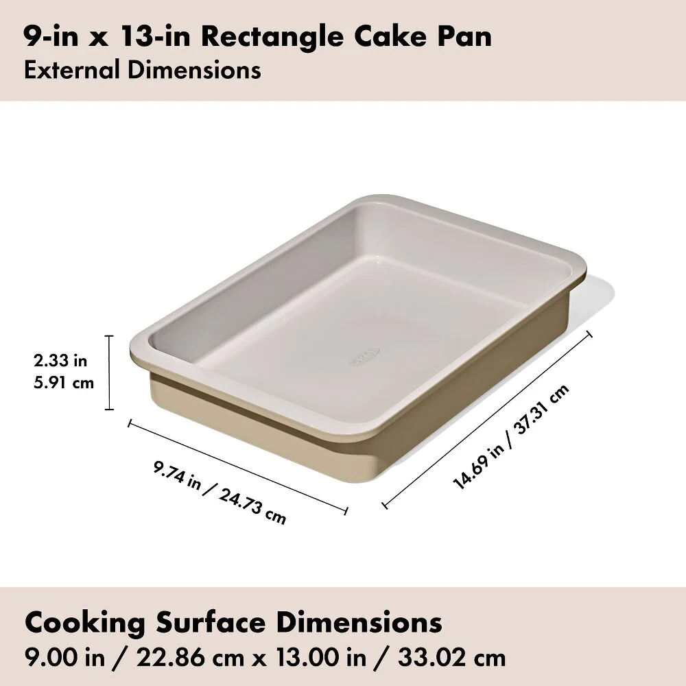 Oxo Non-Stick Pro Ceramic Coated Metal Bakeware – 9" x 13" - Image 4