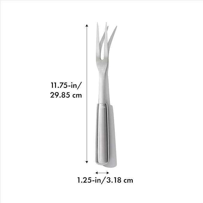 OXO Stainless Steel Cooking Fork – 11.75"L x 1.25"W - Image 3