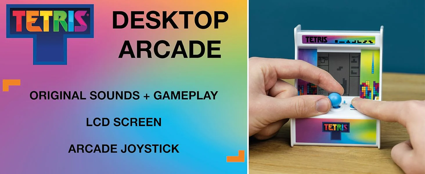 Packman Retro Inspired Tetris Desktop Arcade for Kids of All Ages - Image 5