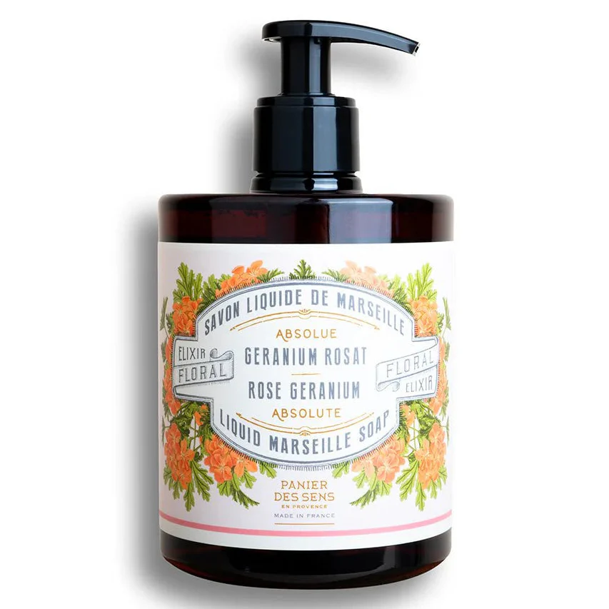 Panier Des Sens Liquid Marseille Soap – Rose Geranium Savon - 16.9oz.