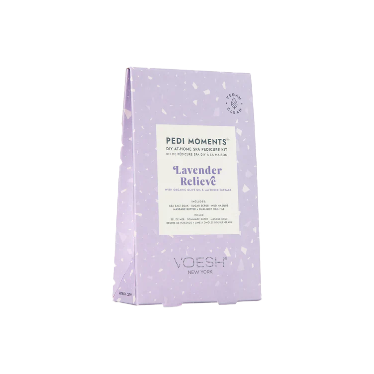 Voesh Pedi Moments Revitalizing At-Home Pedicure Kit – Lavender Relieve