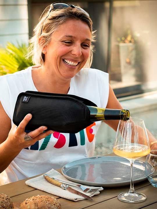 Peugeot Frizz Expandable Wine Cooling Sleeve – Black - Image 5