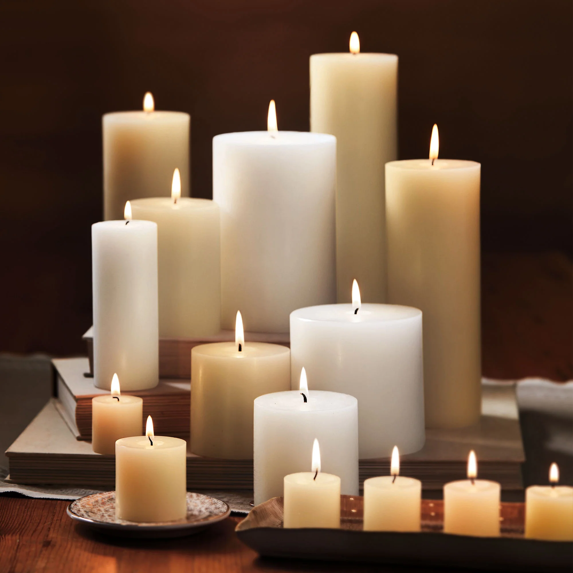 Pillar Candle – 3x6 – White - Image 3
