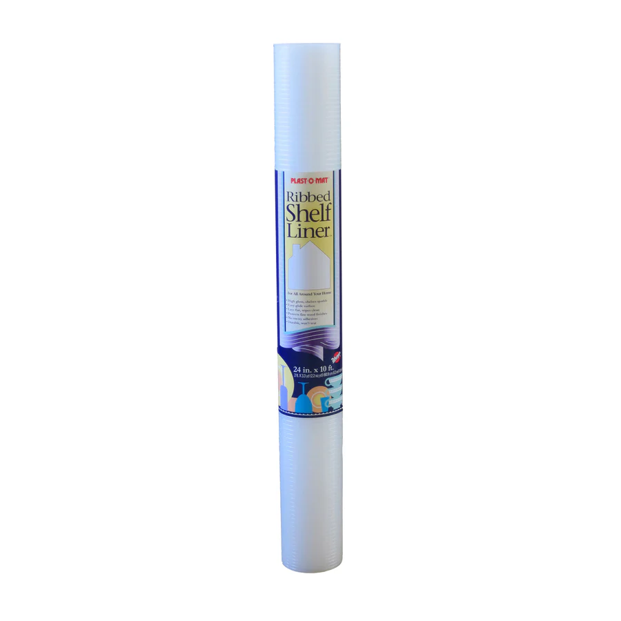 Plastic Ribbed Shelf Liner - 24" x 10 ft