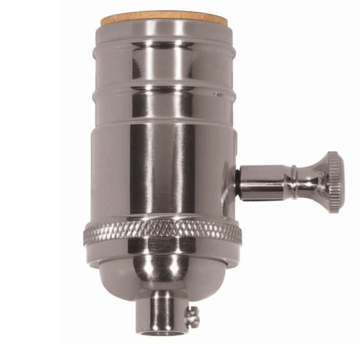 Polished Nickel Finish – Brass 150w Dimmer – 1/8