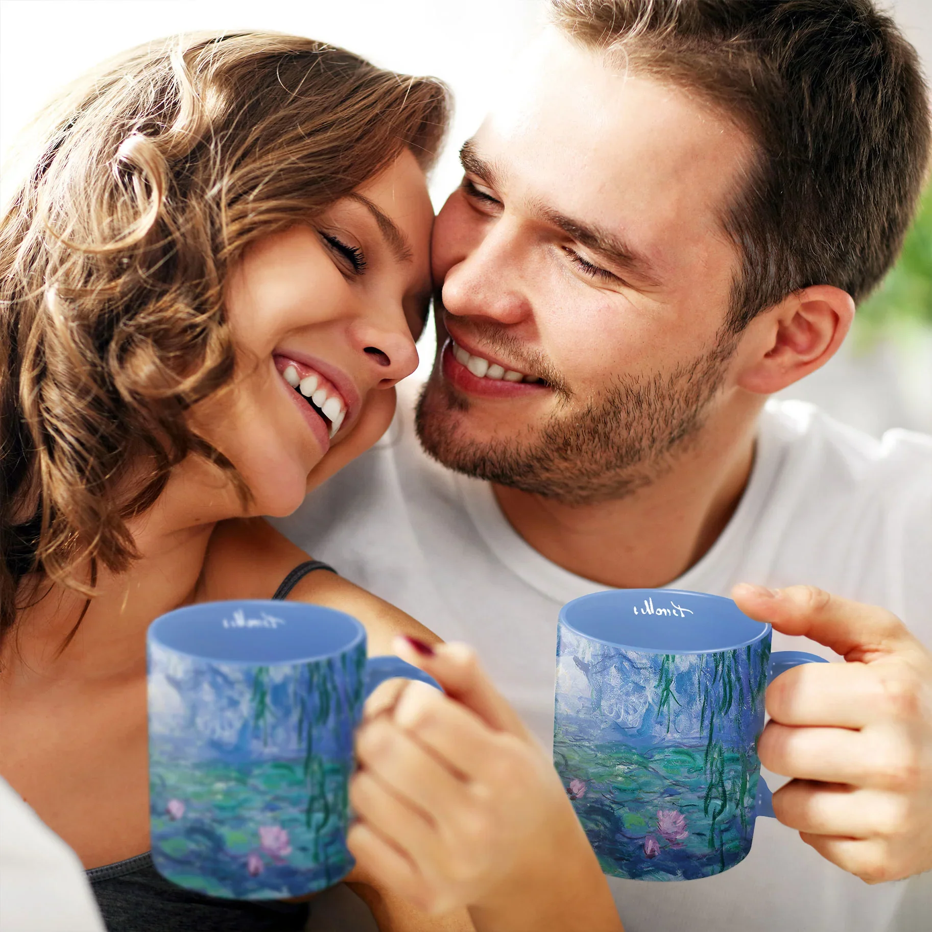 Porcelain Fine Art Coffee & Tea Mug – Monet Nympheass – 11oz. - Image 5