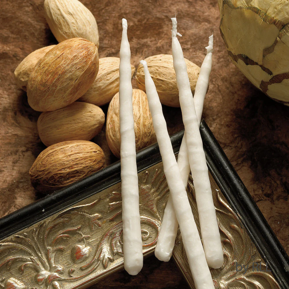 Premium Hanukkah Candles – Frosted White on White – 45 Candles - Image 4
