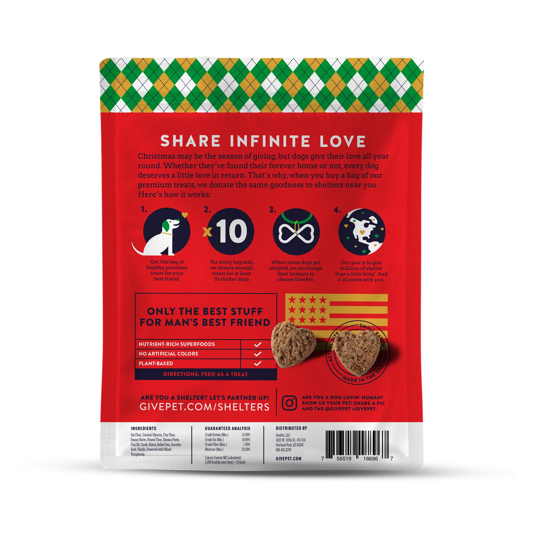 Premium Holiday Dog Treats – Muttcracker – 6oz. - Image 2