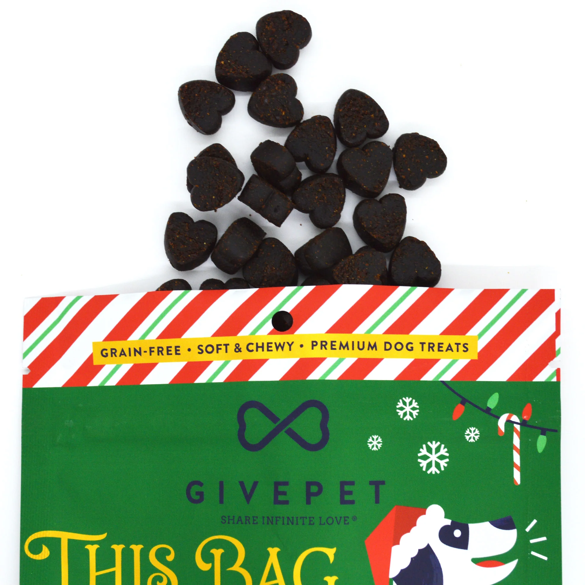 Premium Holiday Dog Treats – Peppermint Bark – 6oz. - Image 2