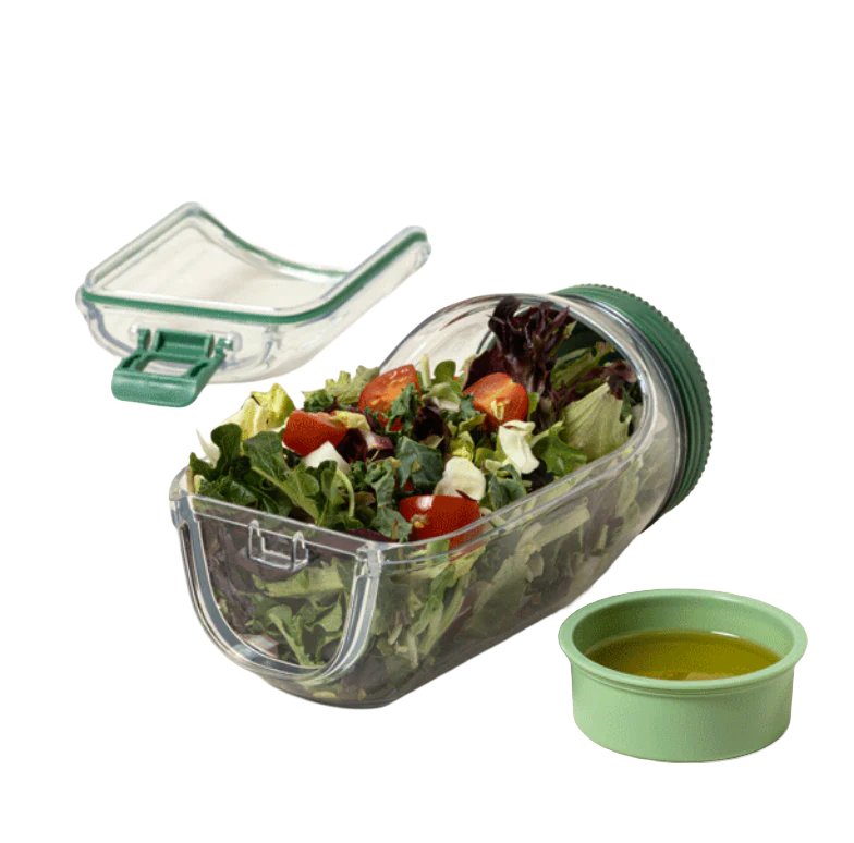 Prepara Salad Pod With Leakproof Jar Lid For Salad On The Go – Holds 4.5 Cups