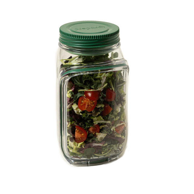 Prepara Salad Pod With Leakproof Jar Lid For Salad On The Go – Holds 4.5 Cups - Image 2