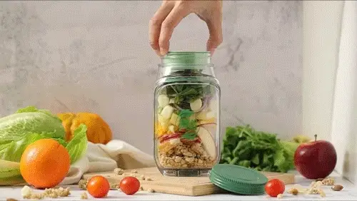 Prepara Salad Pod With Leakproof Jar Lid For Salad On The Go – Holds 4.5 Cups - Image 5