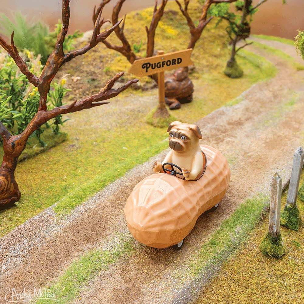 Pug In A Peanut Pull Back Car Toy - Image 2