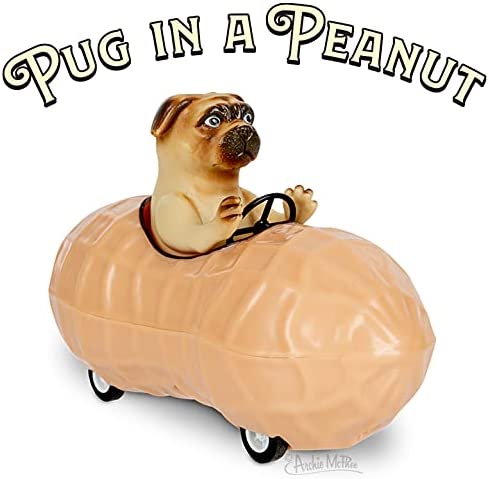 Pug In A Peanut Pull Back Car Toy - Image 3