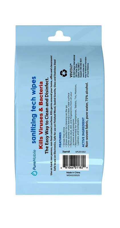 Pure Mobile Sanitizing Tech Wipes – Pack of 25 - Image 2