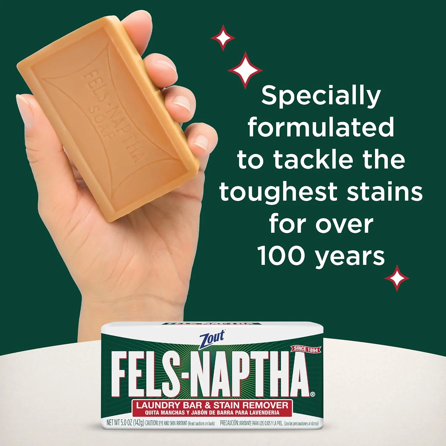 Fels-Naptha Laundry Bar & Stain Remover - 5 oz - Image 2